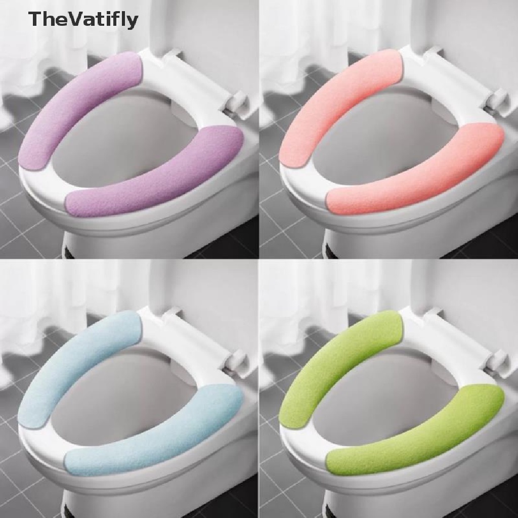 1 Vỏ Bọc Bệ Ngồi Bồn Cầu Giữ Ấm Mùa Đông Có Thể Giặt Được