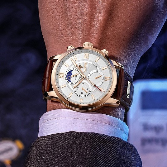 LIGE Đồng Hồ Quartz Chống Thấm Nước, Kiểu Dáng Thời Trang Cho Nam | BigBuy360 - bigbuy360.vn