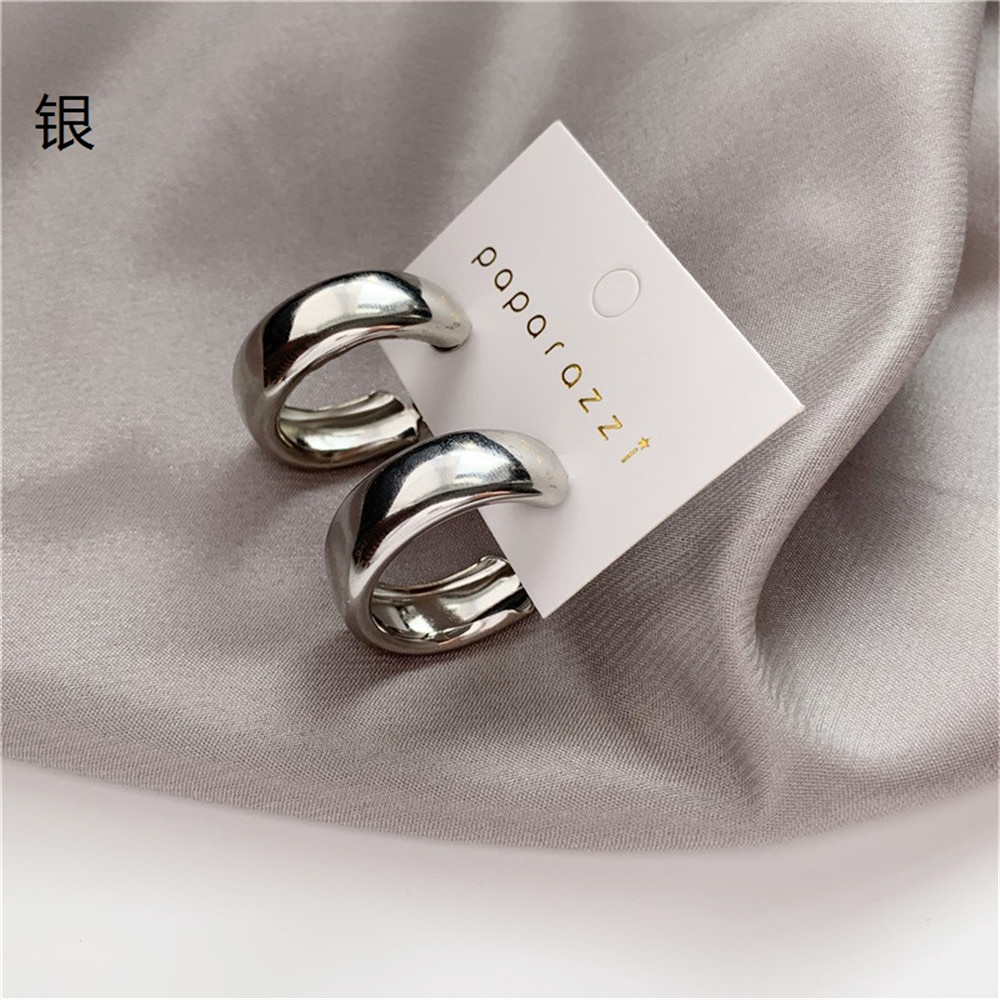 Khuyên Tai Nữ Hình Tròn Lớn Thiết Kế Đơn Giản