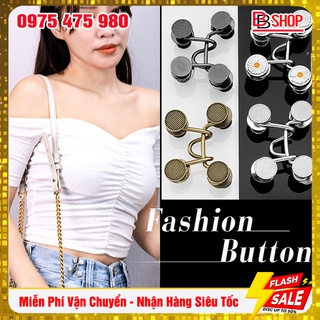 Bộ nút cài, nút gài, khuy cài bấm điều chỉnh bóp eo quần, chân váy 1 bộ 1 bên