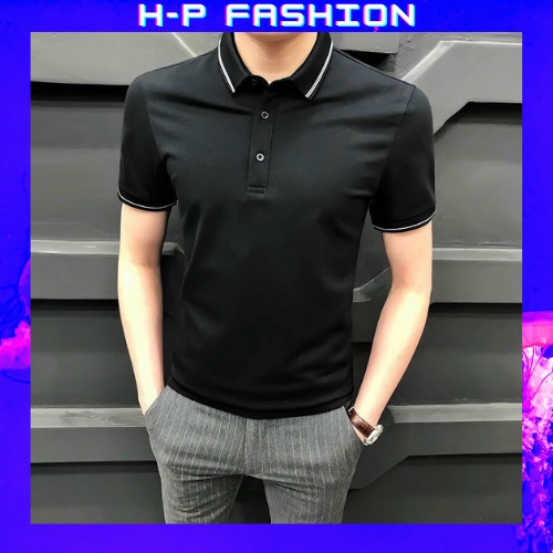 Áo Thun Nam Ngắn Tay Có Cổ  𝐅𝐑𝐄𝐄 𝐒𝐇𝐈𝐏  Áo Phông Nam Đẹp Vải Thun Co Giãn Thời Trang Hpfashion - ATN93