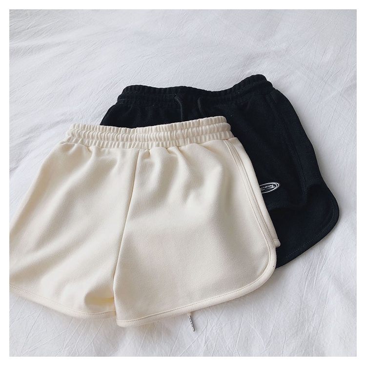 Quần Short Thể Thao Nữ Lưng Cao Ống Rộng 3 Màu Thời Trang