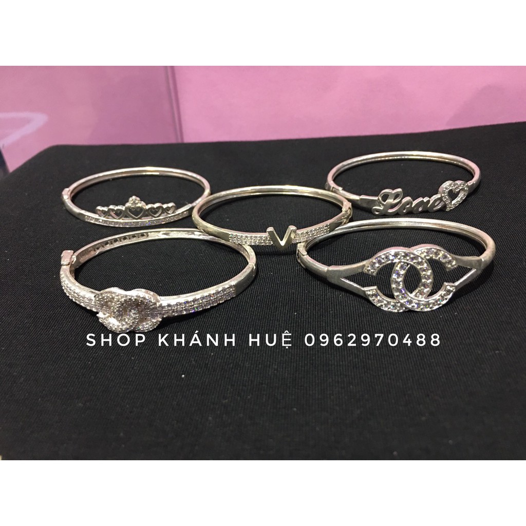Lắc tay kiềng bạc nữ đẹp