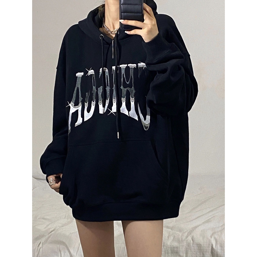 Áo khoác tay dài dáng rộng phong cách hiphop thời trang cho nữ | BigBuy360 - bigbuy360.vn