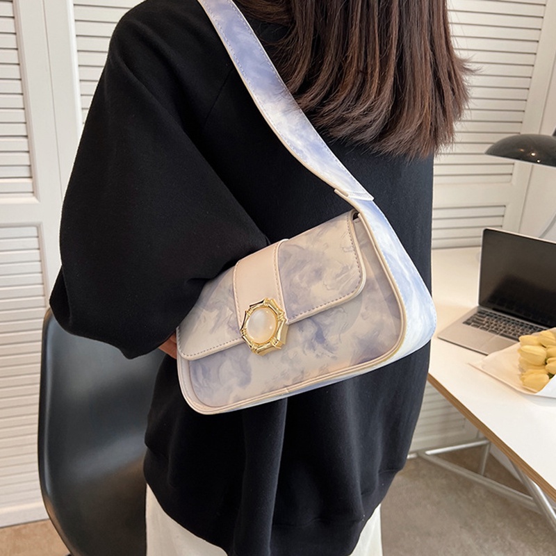 Túi Đeo Vai Có Khóa Kéo Phong Cách Pháp Thời Trang Cho Nữ