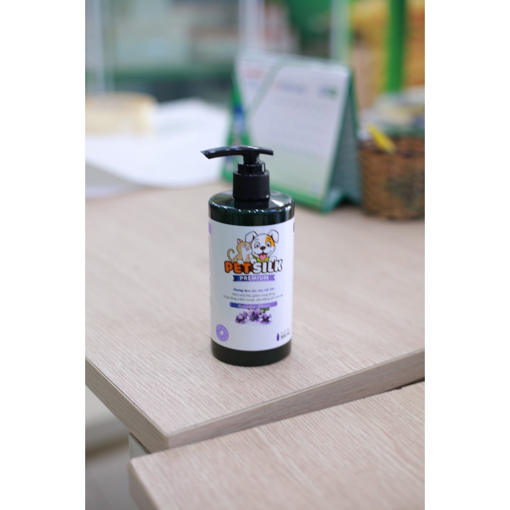 Sữa tắm dầu gội cao cấp dành cho boss PET SILK, hương thơm lavender dịu nhẹ dài lâu - 300ML