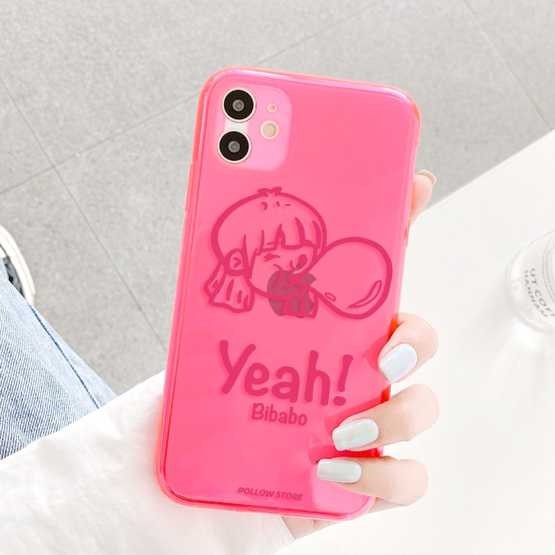 Ốp lưng iphone Bibabo neon dẻo mềm 5/5s/6/6plus/6s/6splus/7/7plus/8/8plus/x/xr/xs/11/12/pro/max/plus/promax | BigBuy360 - bigbuy360.vn