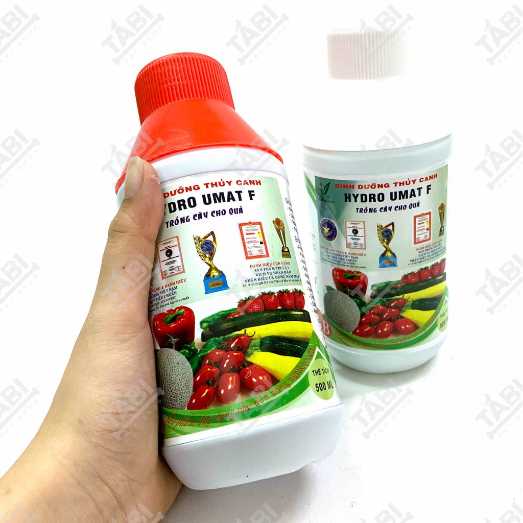 Cặp 2 Chai Dung Dịch Thủy Canh Cao Cấp HidroUmatV 500ML