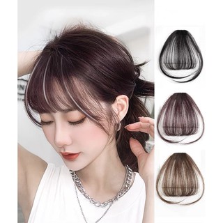 Tóc giả nữ giá rẻ mái thưa chất sợi tơ cao cấp dùng nhiệt tạo kiểu thoải mái