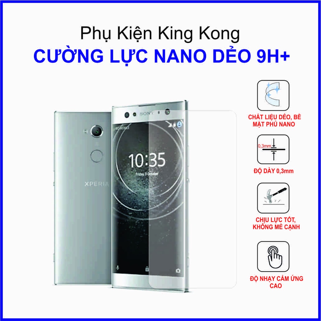 Dán cường lực cho Sony XA2 Ultra ,  cường lực nano dẻo 9H+