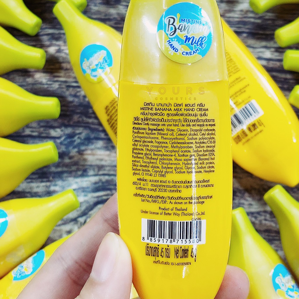[Auth Thái - FLASH SALE] Kem Dưỡng Da Tay Chiết Xuất Quả Chuối Và Sữa Mistine Banana Milk Hand Cream | BigBuy360 - bigbuy360.vn