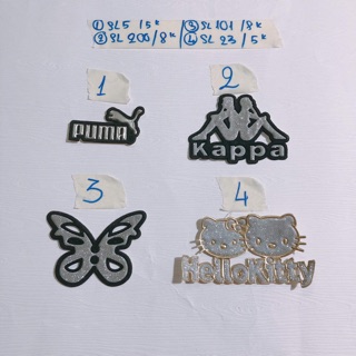 Sticker thêu,patch thêu,hình thêu bướm,kitty,kappa