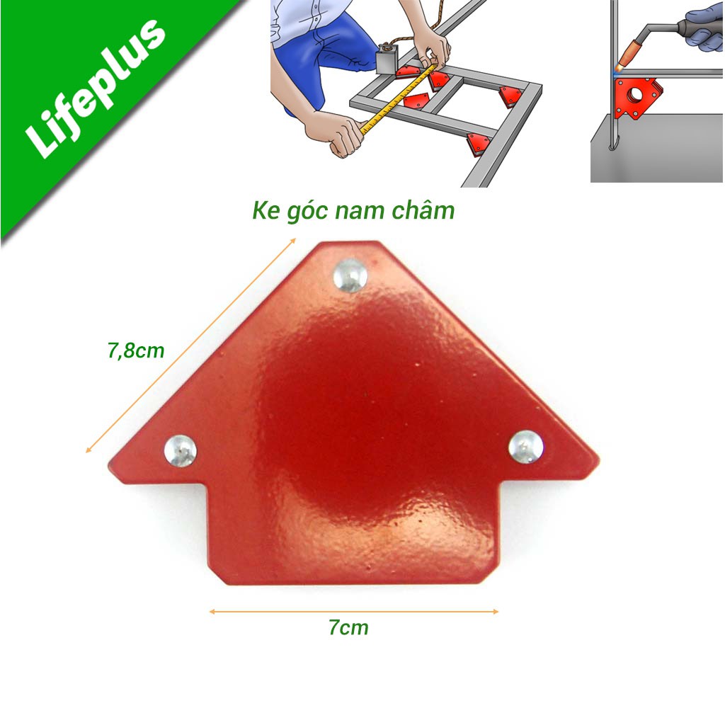 Ke góc nam châm 25LBS hàn góc 45°,90°,135°lực hút 12 kg