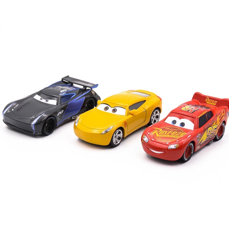 Racing Story Hợp kim mô hình ô tô Lightning McQueen Black Storm Jackson Mô hình đồ chơi cậu bé cho trẻ em