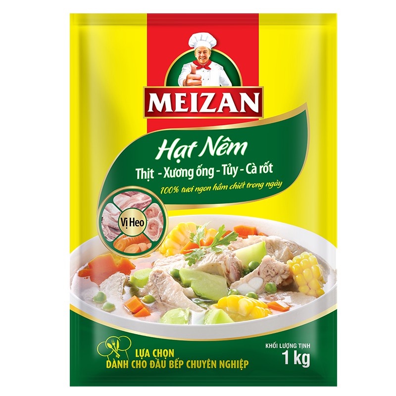 Hạt Nêm Meizan Thịt - Xương ống - Tủy - Cà rốt 1Kg