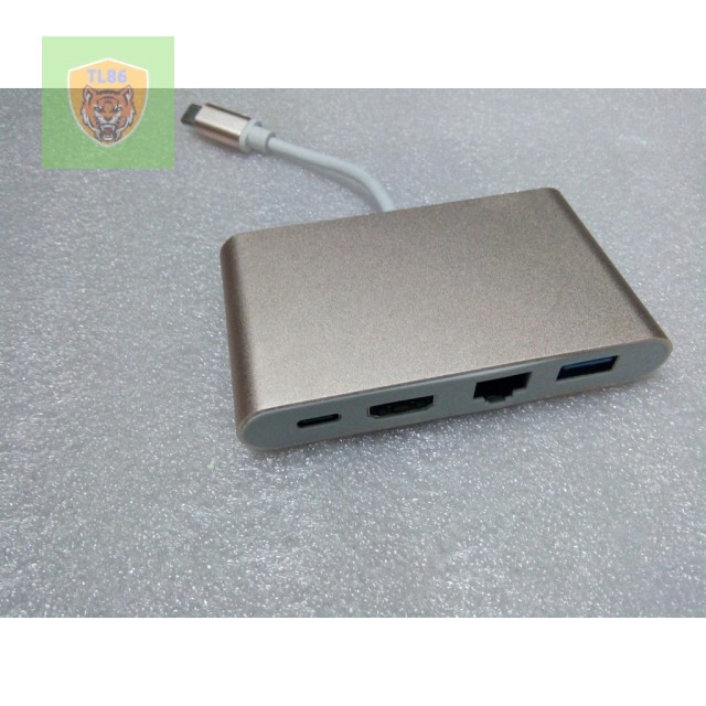 Cáp chuyển Type C to Ethernet-HDMI-USB-TYPE C .