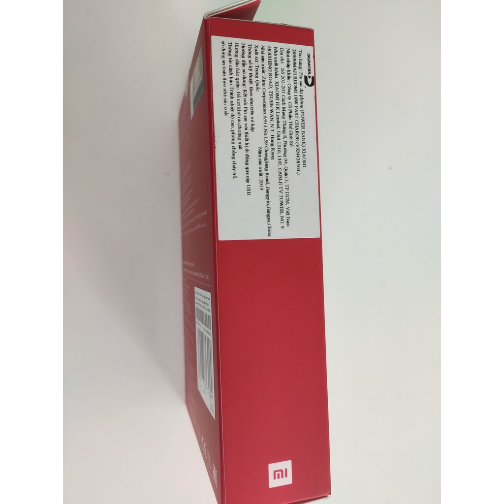 Pin Sạc Dự Phòng Xiaomi Redmi 20000mAh 2019 (Trắng) |  Hàng Chính Hãng DGW  | PB200LZM USB-C/TYPE C | Mới 100% | BigBuy360 - bigbuy360.vn