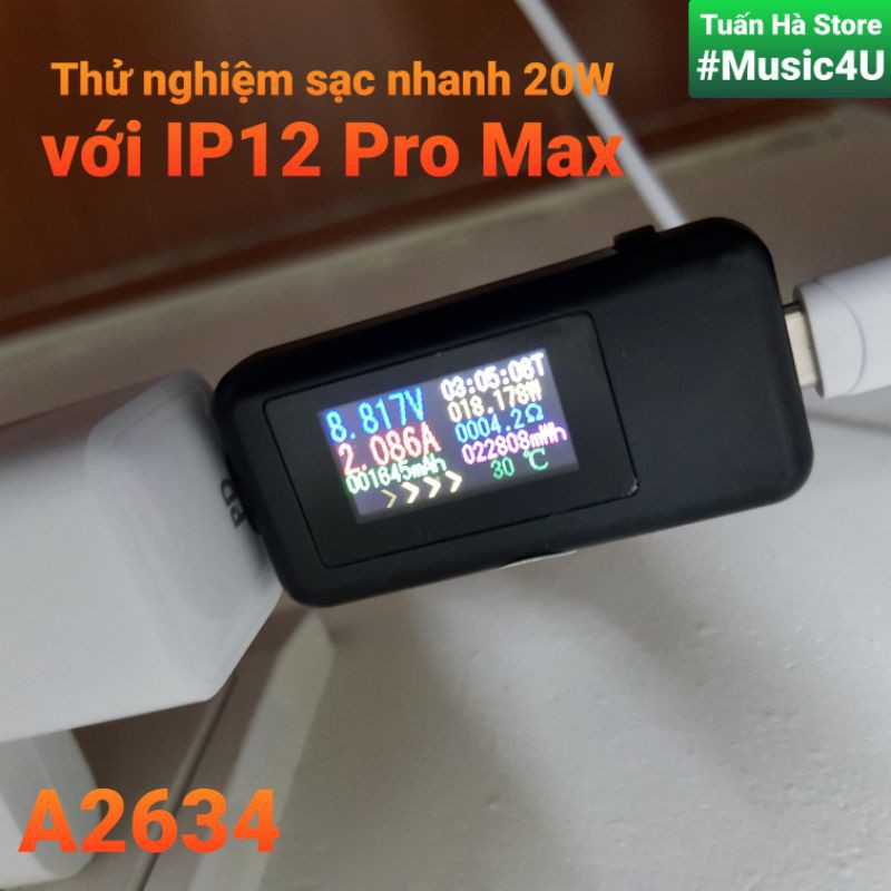 Củ sạc nhanh Anker A2634 A2633 PD 20W Powerport Nano cho  IPhone 12, IPhone 12 Pro, IPhone 12 Pro Max [Music4U]