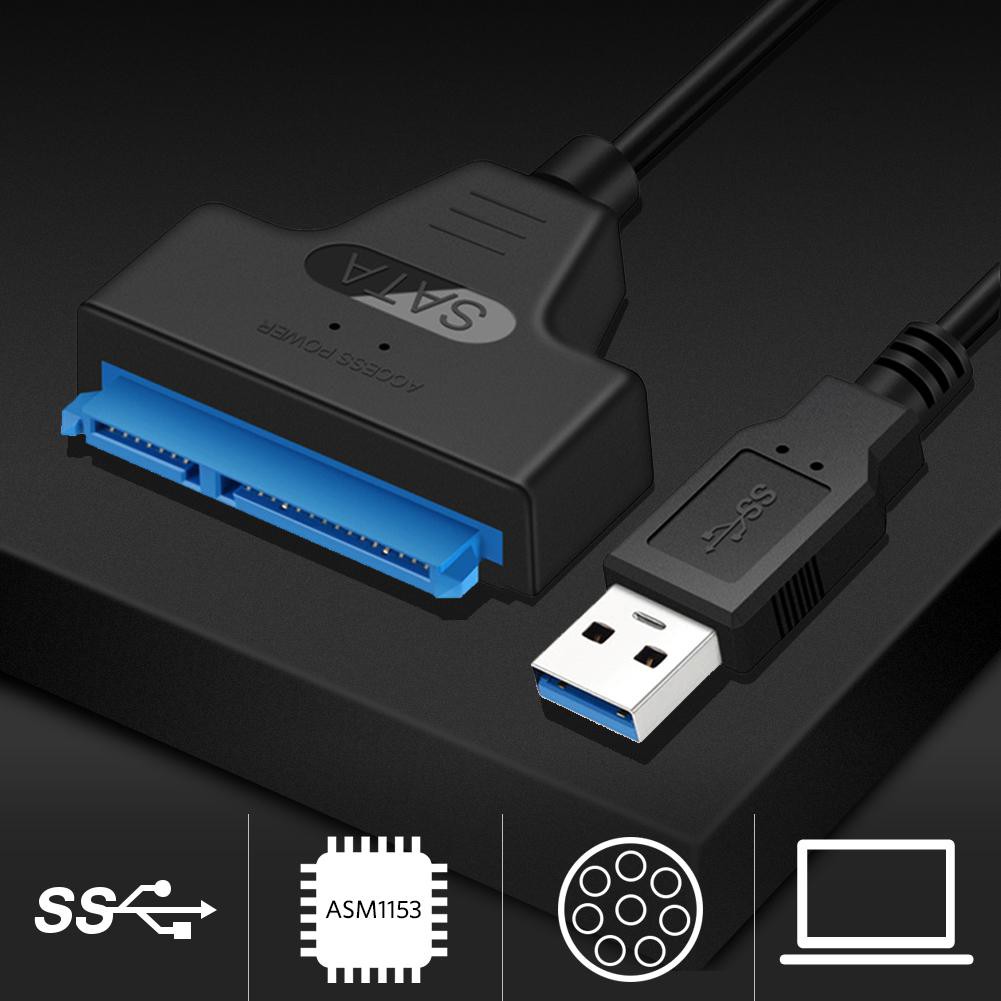 [B-cool]Bộ chuyển đổi cáp đĩa cứng USB 3.0 sang SATA7 + 15pin Ổ cứng SSD 2.5 inch | BigBuy360 - bigbuy360.vn