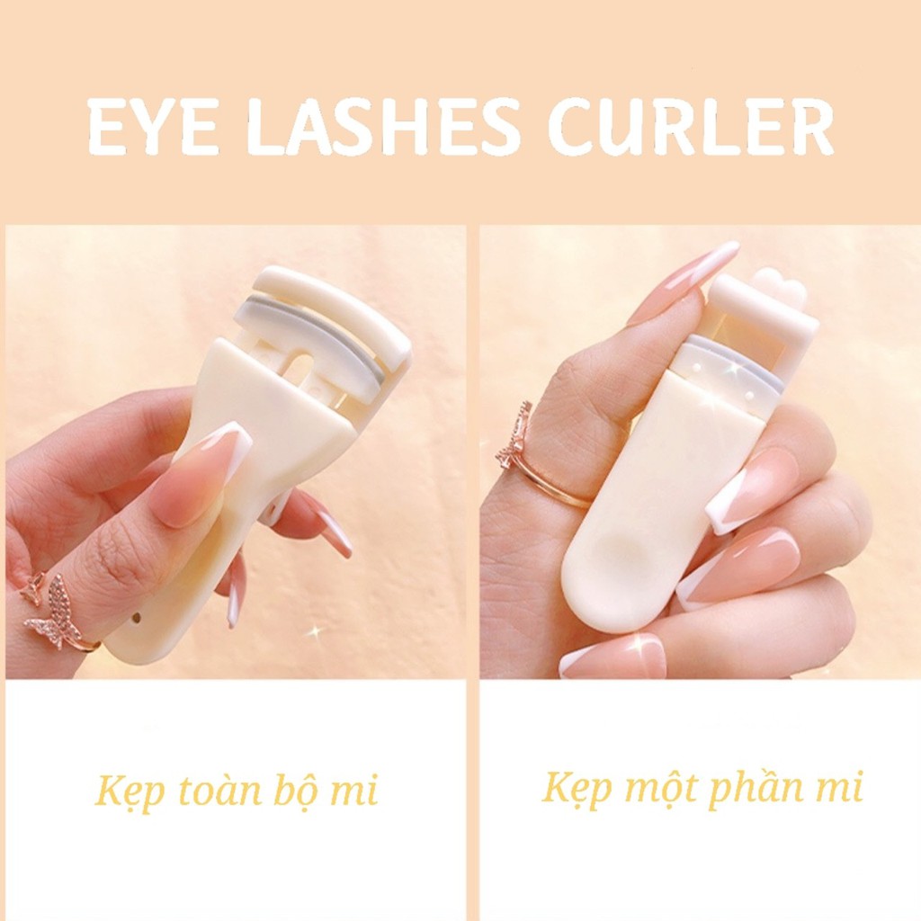 Set kẹp mi 2 chiếc cong mi bấm mi nhựa uốn cong lông mi Eyelash Curler MALI01