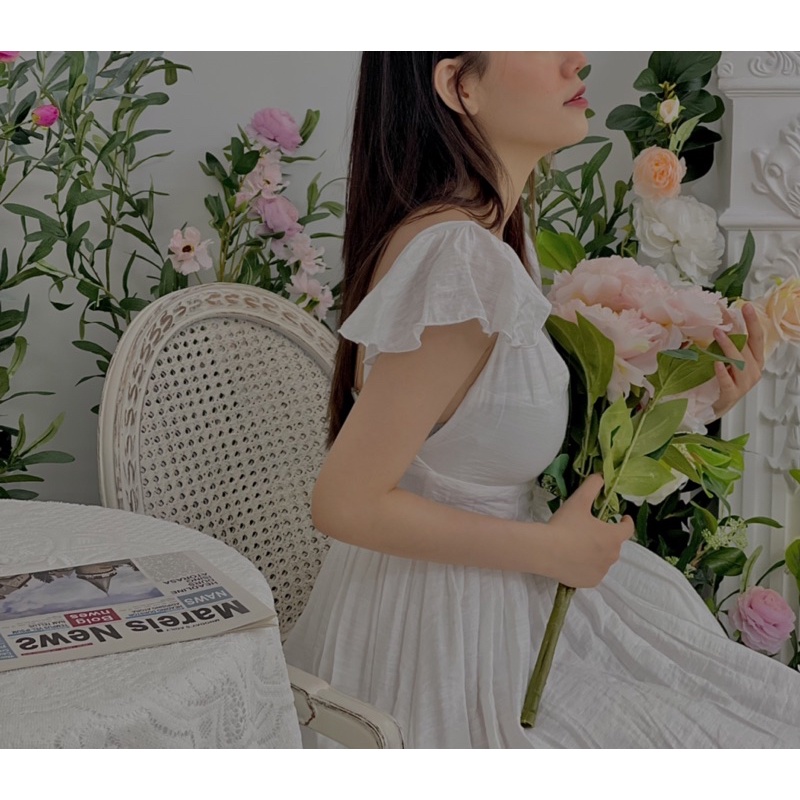 KT49 - ĐẦM MAXI TAY TIÊN LƯNG U