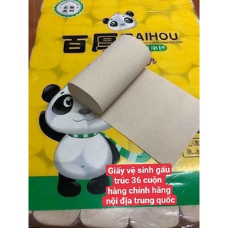 Giấy vệ sinh gấu trúc 36 cuộn siêu dai_hàng chính hãng chuẩn nội địa trung quốc