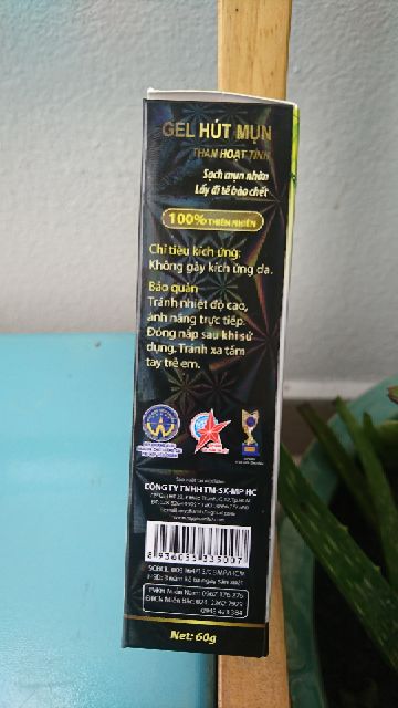 Gel hút mụn than hoạt tính,bổ sung collagen