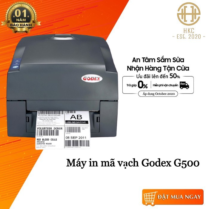 Máy in mã vạch Godex G500