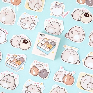 Set 45 sticker bé hamster siêu mập ú đáng yêu
