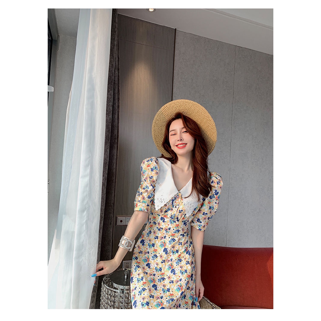 Đầm maxi họa tiết hoa thanh lịch cho nữ | BigBuy360 - bigbuy360.vn