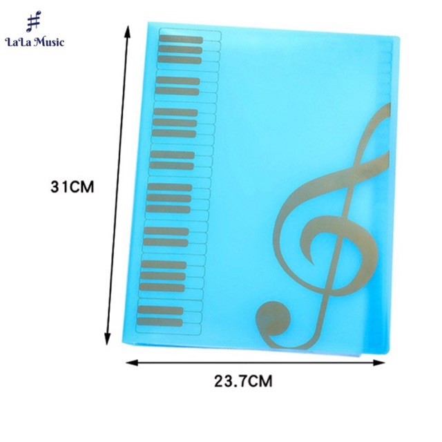 File lá, bìa đựng bản nhạc A4 hình âm nhạc