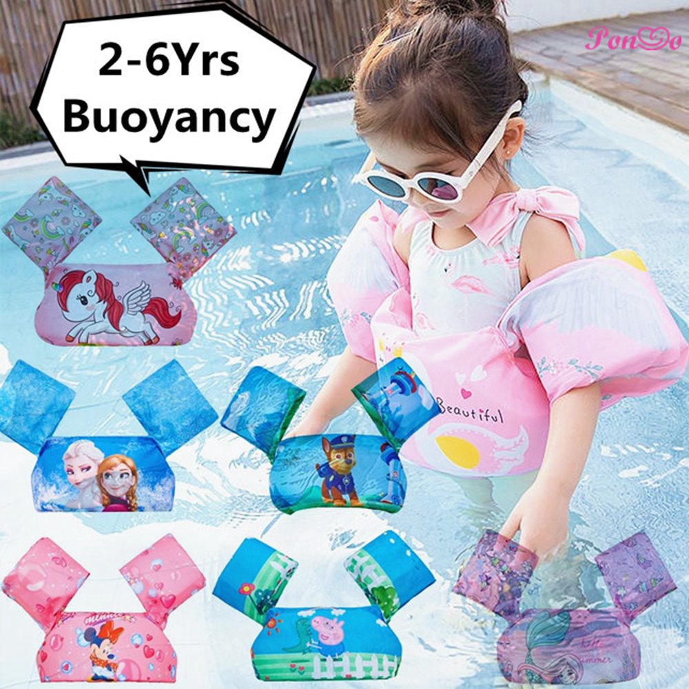 Áo Phao Đeo Cánh Tay Họa Tiết Hoạt Hình Dễ Thương Dành Cho Bé