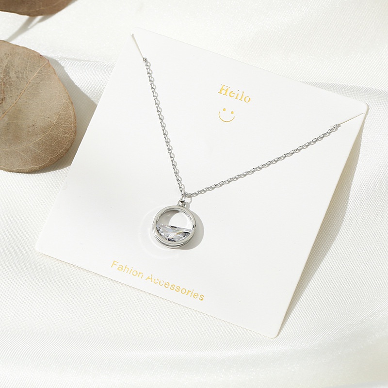 Dây chuyền kim loại mặt hình ngôi sao / mặt trăng / thánh giá nhiều kiểu khảm đá quý và ngọc trai sang trọng cho nữ