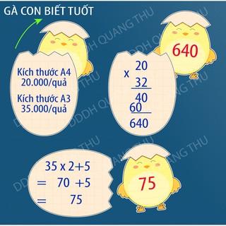 [Đồ dùng dạy học] Gà con biết tuốt