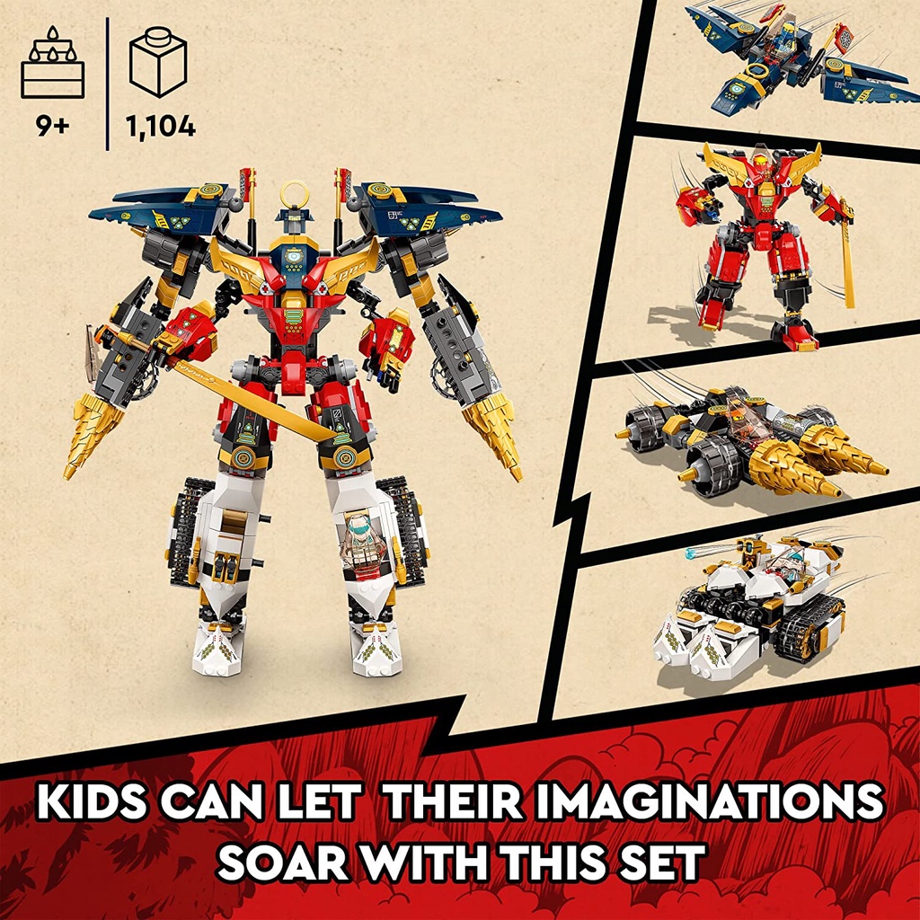 Lego Ninjago 71765 - Ninja Ultra Combo Mech - Bộ xếp hình Lego Robot ninja
