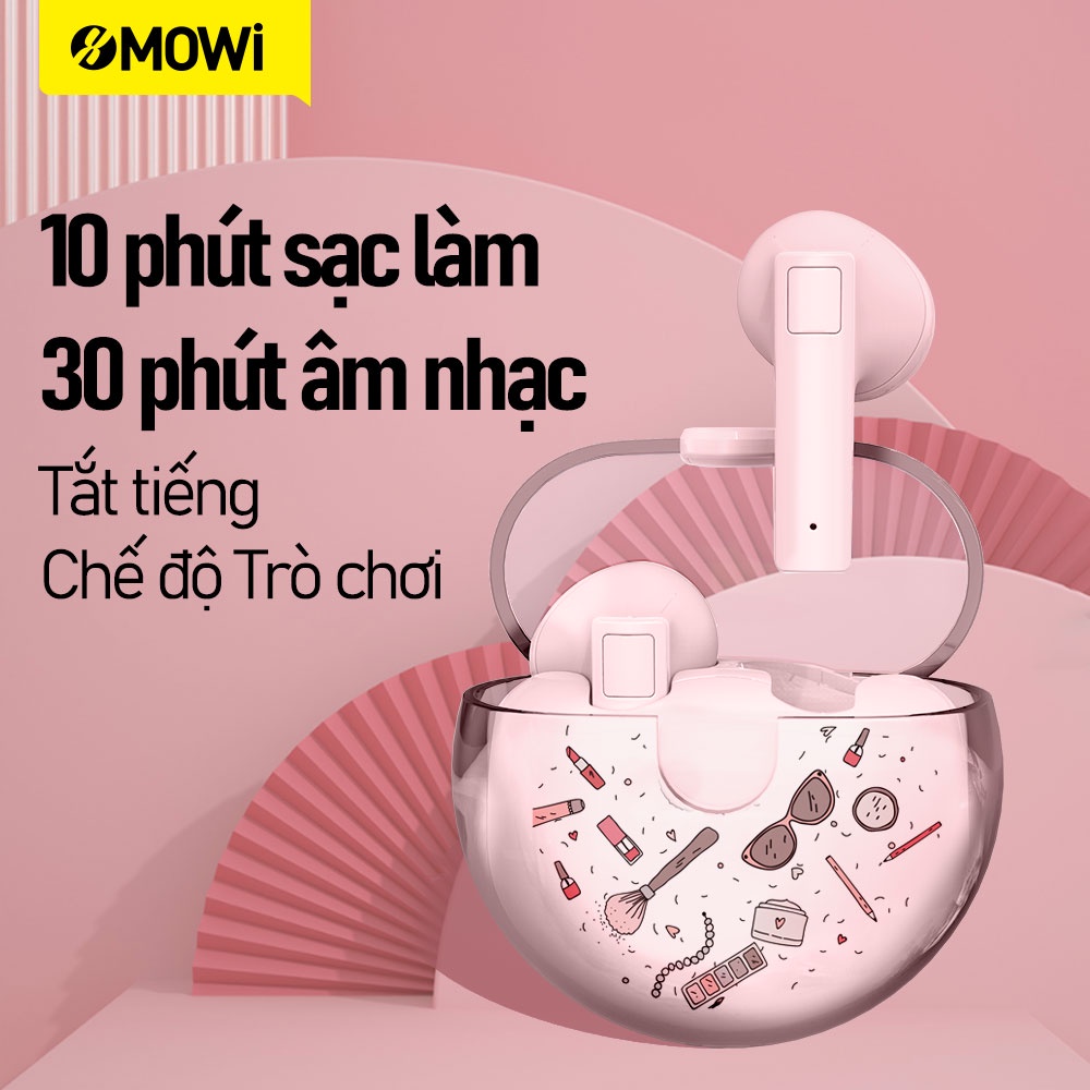 Tai nghe nhét tai không dây PLEXTONE x MOWi T2 TWS bluetooth tích hợp mi cờ rô thích hợp cho Android iOS Windows