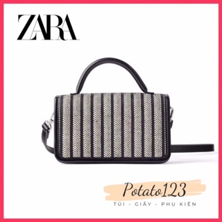Túi xách Zara sọc đen
