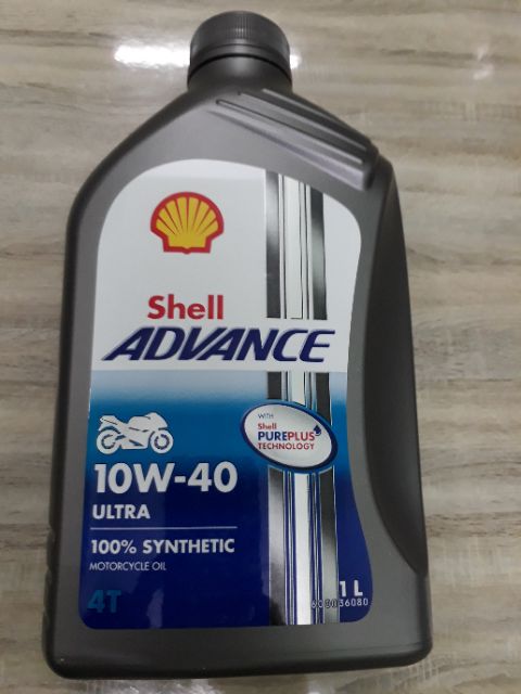 [Shell Thái Lan] Dầu nhớt tổng hợp cao cấp xe số-xe tay côn,xe tay ga Shell Advance Ultra 10W-40 Thái Lan