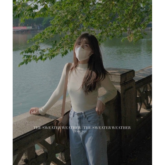 Áo Len Cổ Lọ 3P Basic Tay Dài - Kèm Hình Thật