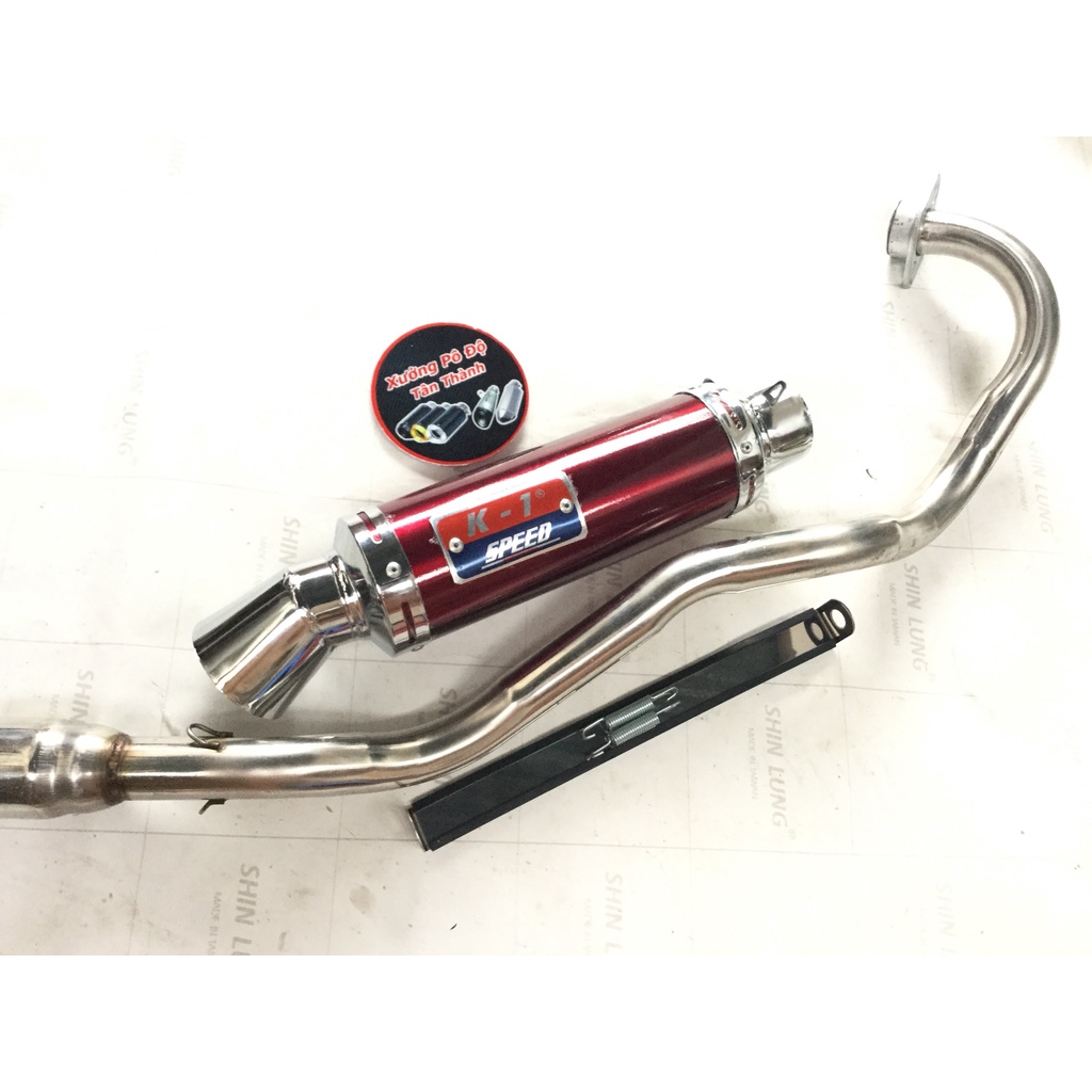 Pô k1 đỏ full cổ inox thẳng găn cho nhiều loại xe WAVE, SI, EXCITER,.... SẢN PHẨM CHẤT LƯỢNG, GIAN HÀNG UY TÍN, MUA NGAY