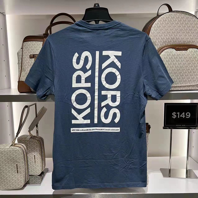 Áo Thun Tay Ngắn Cổ Tròn Thấm Hút Mồ Hôi Thoáng Khí Trẻ Trung Cho Nam MICHAEL KORS Mới
