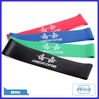 Bộ 4 dây kháng lực miniband REDCORE SP091, Dây cao su tập chân mông yoga [Gym T-Rex]