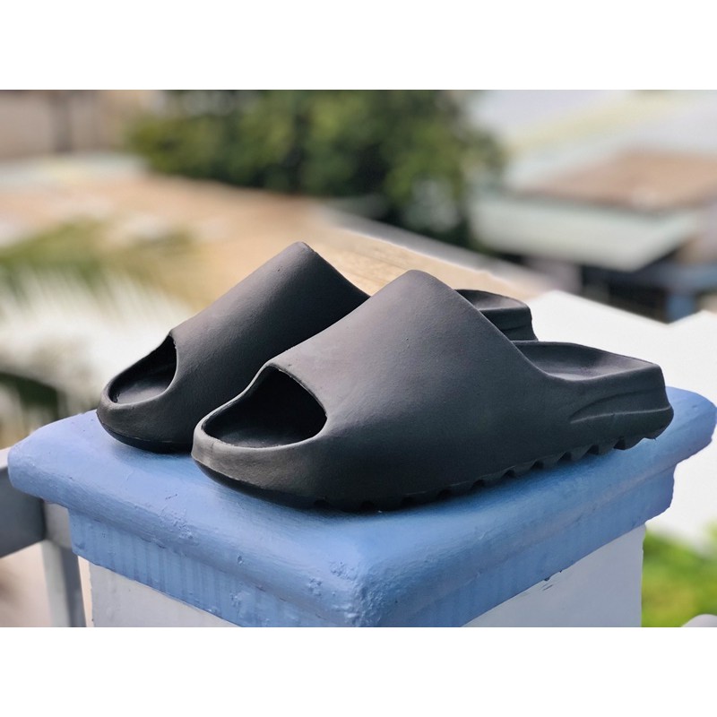 [Freeship + hộp + sẵn kho] Dép quai ngang nam nữ bánh mì đen, chất xin