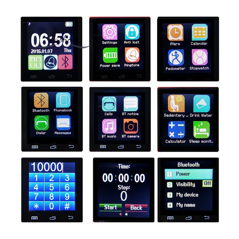 Đồng Hồ Thông Minh Kết Nối Bluetooth Theo Dõi Sức Khỏe