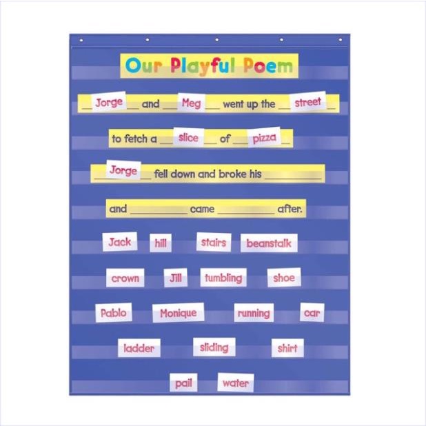 Siêu Rẻ Bảng Cài Thẻ Pocket Chart 110*70cm 10 tầng