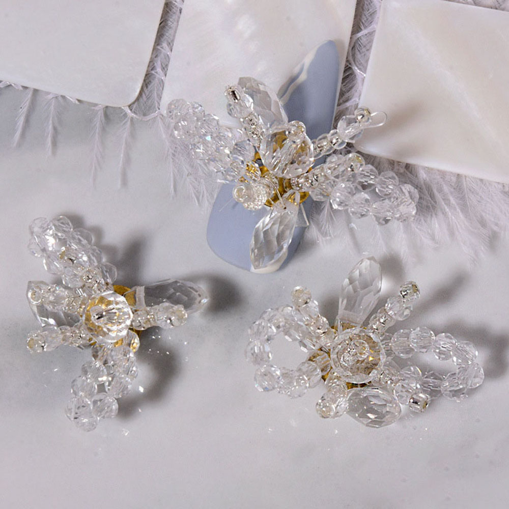 [Hàng mới về] Phụ kiện nơ/ bướm 3d trang trí móng tay