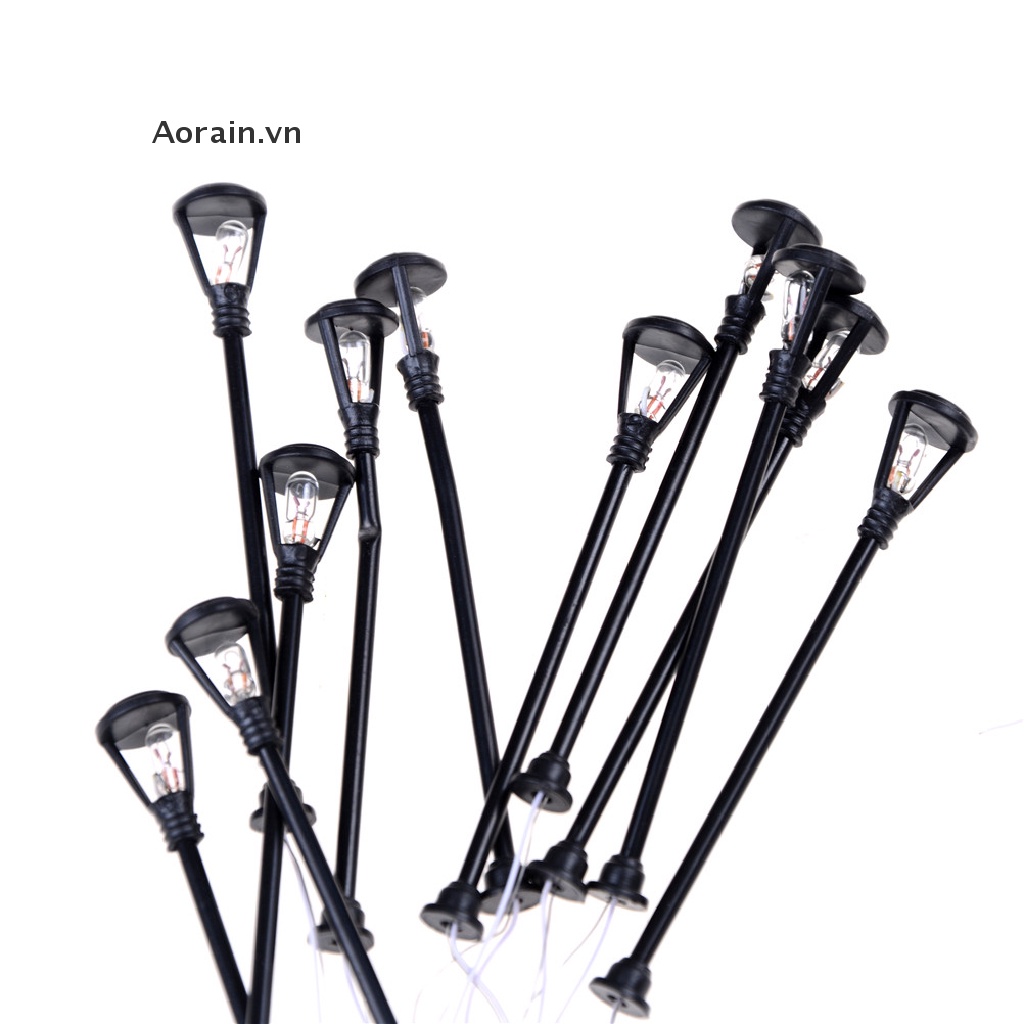 Bộ 10 Mô Hình Đèn Vườn Màu Đen Độc Đáo