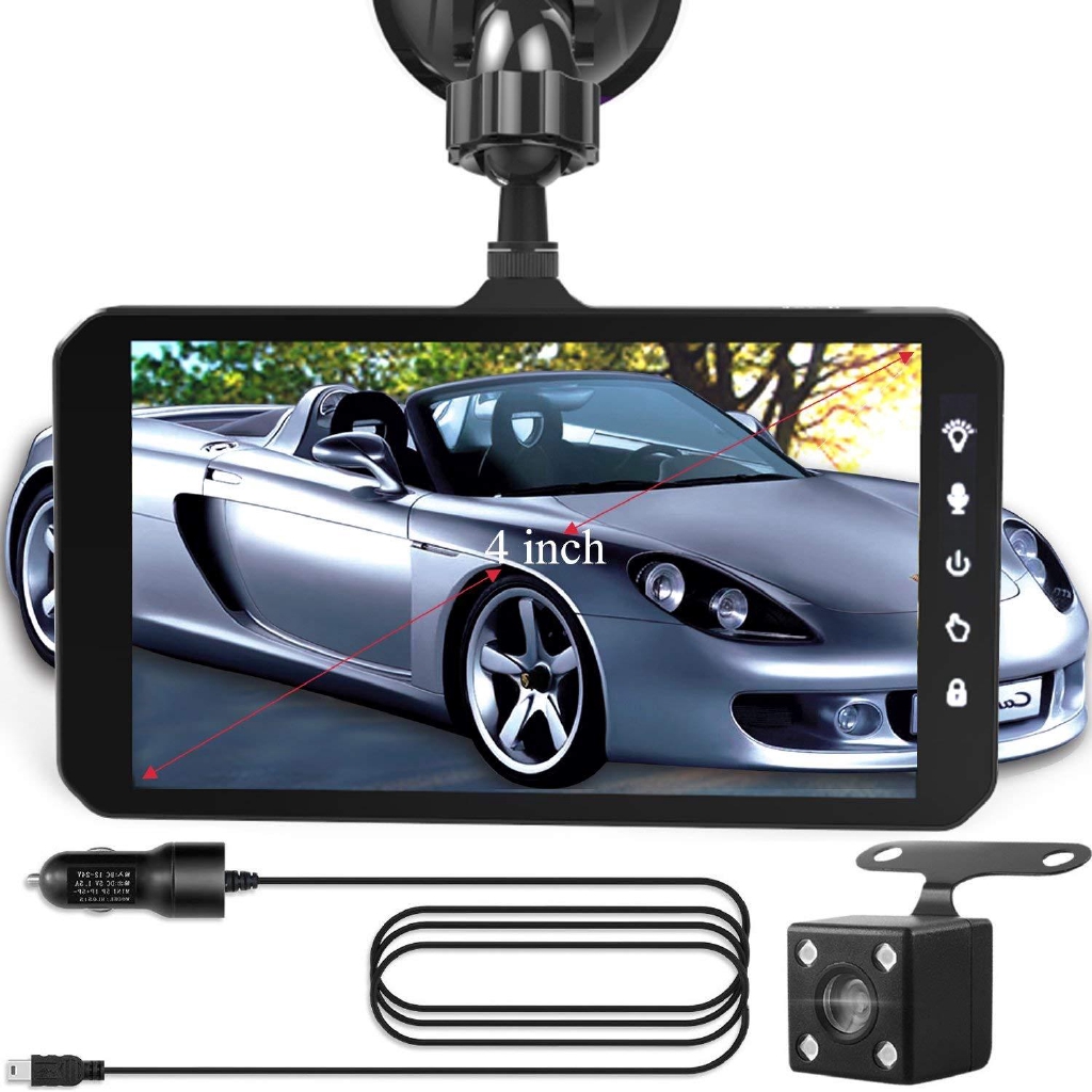 Camera Hành Trình EKLEVA 4.0" 1080P HD 170 Độ Dành Cho Ô Tô° Camera Chiếu Hậu Tầm Nhìn Ban Đêm Góc Rộng