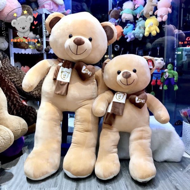 Gấu Bông Teddy Quàng Khăn 1m