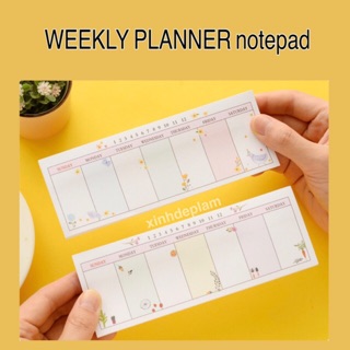 Weekly Planner notepad cho sổ kế hoạch tuần